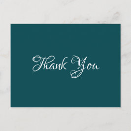 Carte Postale Dark Cyan Chic Événement Mariage Cadeau Budget Mer