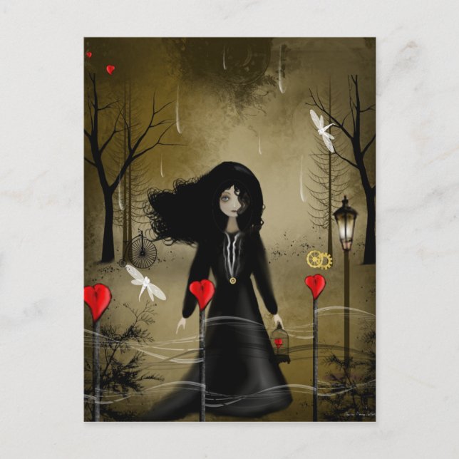 Carte postale Dark Steampunk Valentine (Devant)