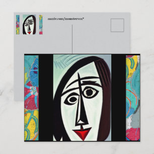 Carte postale d'art abstrait