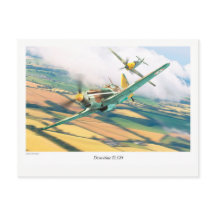 Carte postale d'art aéronautique "Dewoitine D.520"