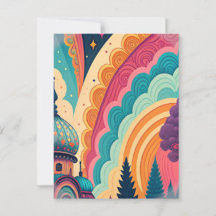 Carte postale d'art de fantasy sur mesure et décou