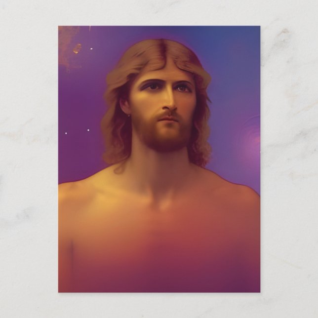Carte postale d'art générée par Jésus AI (Devant)