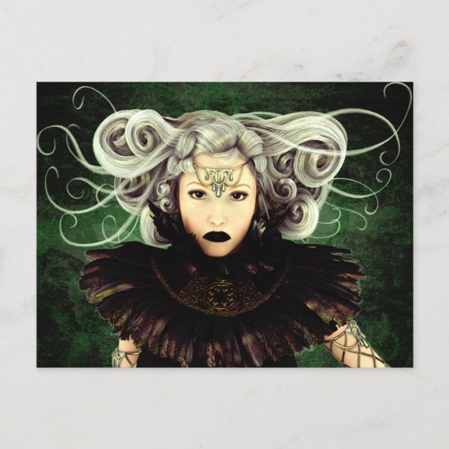 Carte postale d'art gothique inamusée (Devant)
