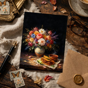 Carte postale d'art nature morte de Birria florale