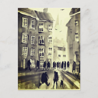 Carte postale d'art urbain coloré #12