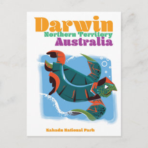 Carte Postale Darwin, Territoire du Nord Australie affiche de vo