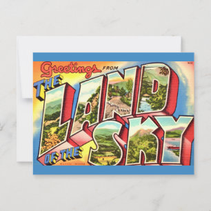 Carte postale d'Asheville Land of the Sky