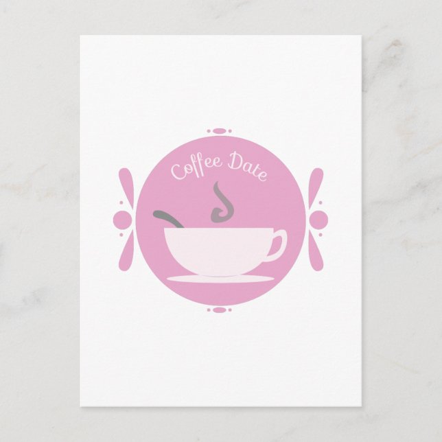 Carte Postale Date du café (Devant)