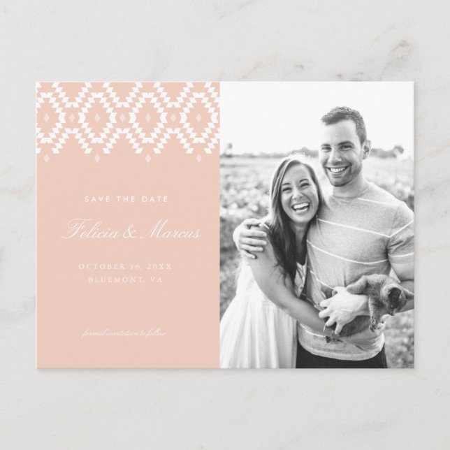 Carte postale d'attente Blush Pink (Devant)