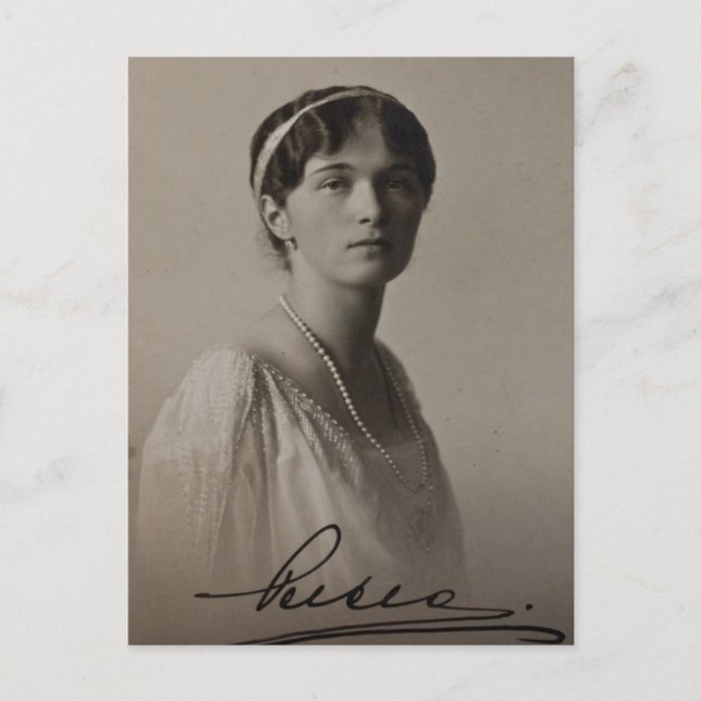 Carte Postale Daughter Tsar OLGA Romanov Russia #280 (Devant)