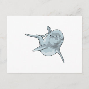Carte Postale Dauphin à la nage
