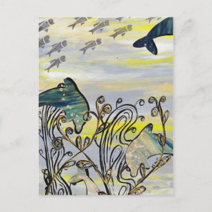 Carte postale dauphin Splash