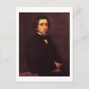 Carte postale d'autoportrait de Degas