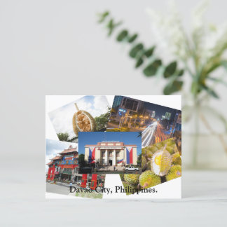 Carte Postale Davao City, Philippines Postcard.