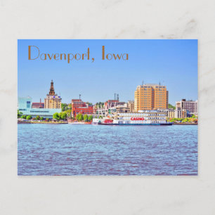 Carte Postale Davenport, Iowa, États-Unis