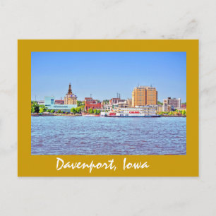 Carte Postale Davenport, Iowa, États-Unis