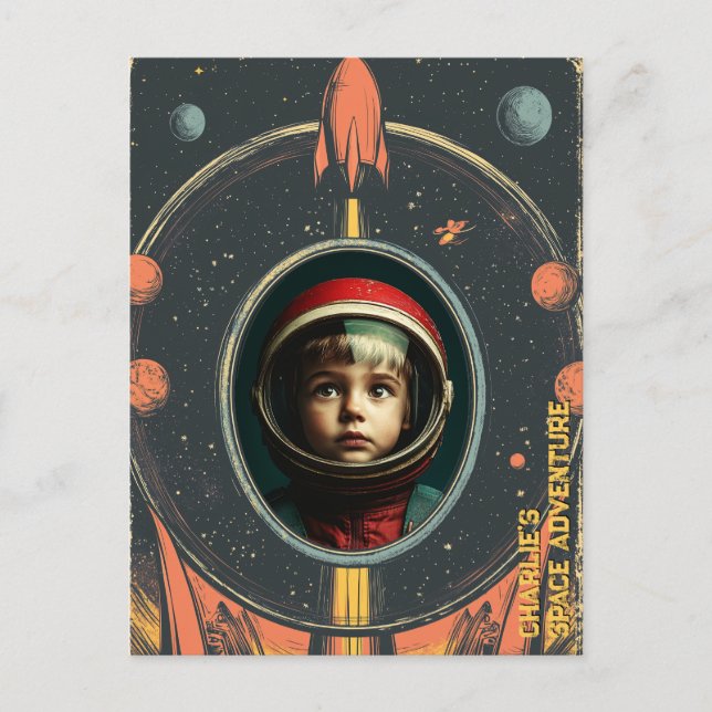 Carte postale d'aventure spatiale (Devant)