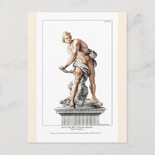 Carte Postale David de Bernini dans une gravure de Nicolas Dorig