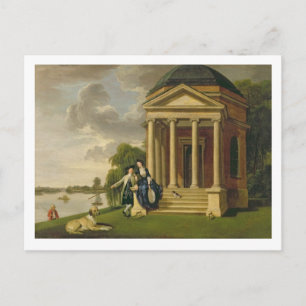 Carte Postale David Garrick (1717-1779) et sa femme par son temp