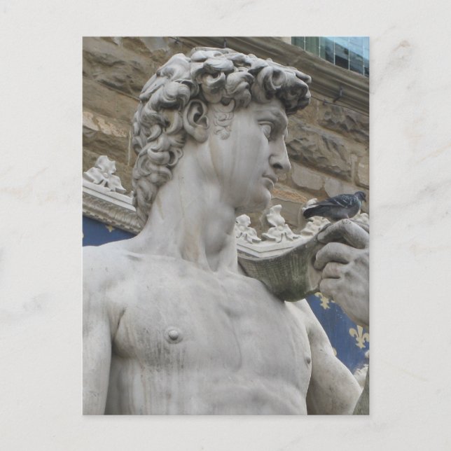 Carte Postale David Statue Michelangelo en Italie (Devant)