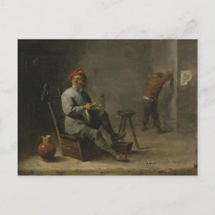 Carte Postale David Teniers, le jeune fumeur