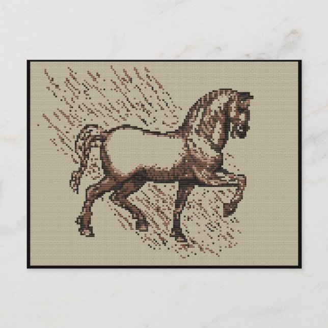 CARTE POSTALE DAVINCI HORSE (Devant)