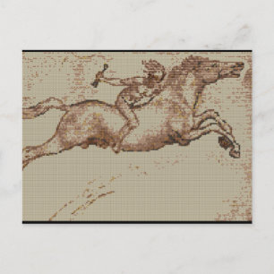 CARTE POSTALE DAVINCI RIDER II