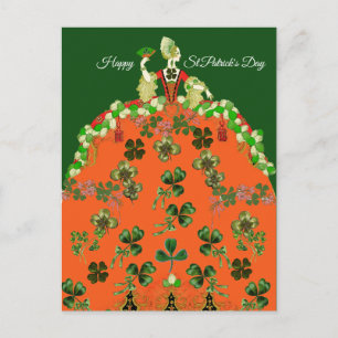 Carte Postale DAY ORANGE ET SHAMROCK St. Patricks