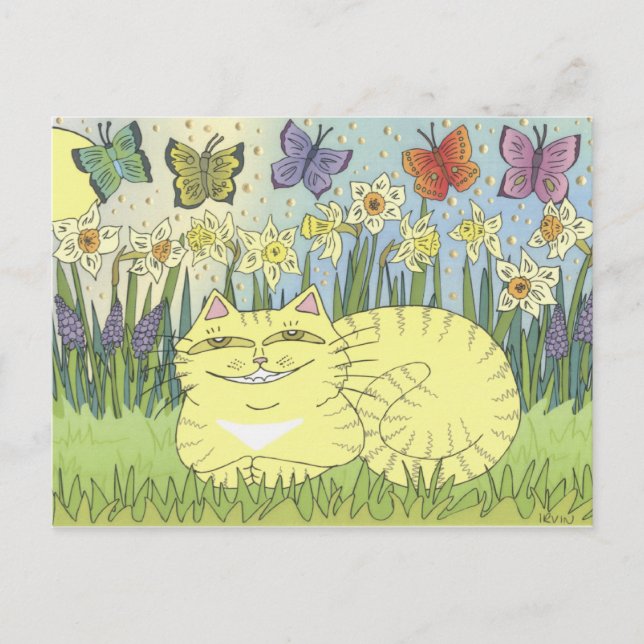 Carte Postale Daydream de la Daffodil Tabby (Devant)