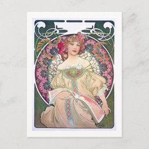 Carte Postale Daydream (printemps), Mucha