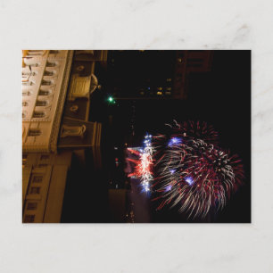Carte postale : Dayton Fireworks (rouge, blanc et