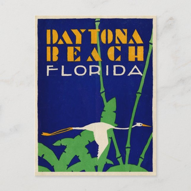 Carte Postale Daytona Beach Florida Vintage 1919 (Devant)