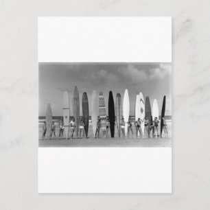 Carte Postale Daytona Beach Surf Vintage à long bord