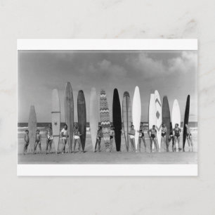 Carte Postale Daytona Beach Surf Vintage à long bord