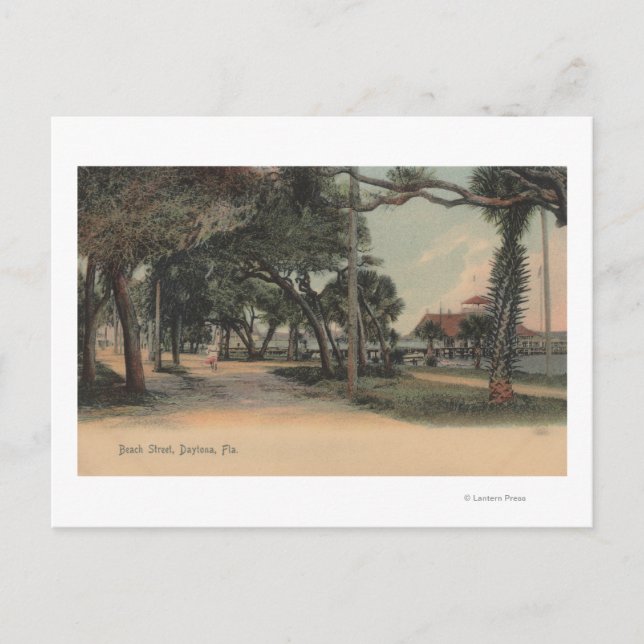 Carte Postale Daytona, Floride - Vue sur Beach Street (Devant)
