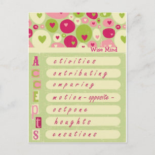 Carte Postale DBT Wise Mind "accepte"