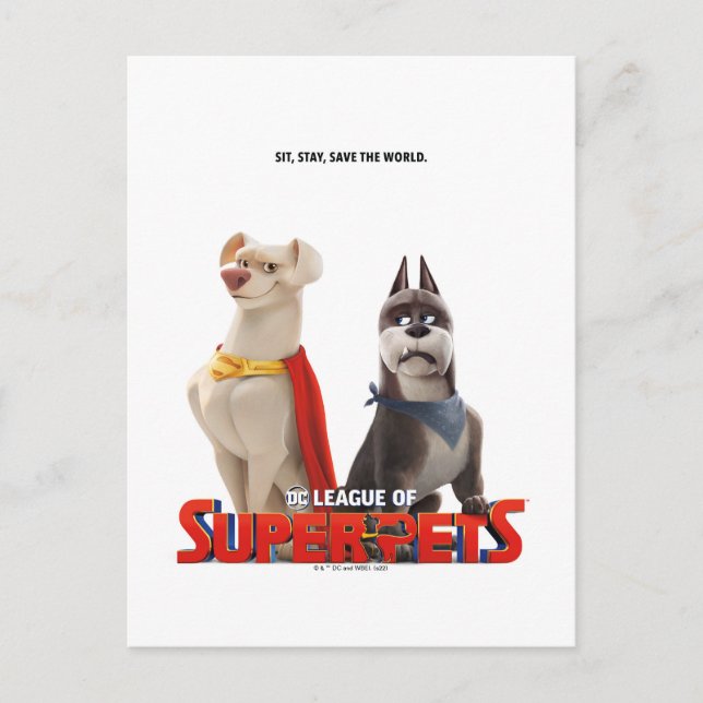 Carte Postale DC League of Super-Pets Theatrical Art (Devant)