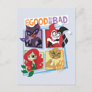 Carte Postale DC Super Villain Girls C'est bon d'être mauvais