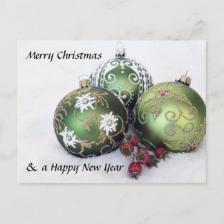 Carte postale de babiole de Joyeux Noël et de