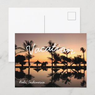 Carte postale de Bali, Indonésie