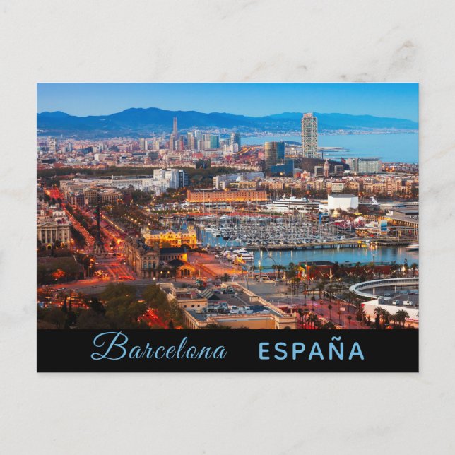 Carte postale de Barcelone (Devant)