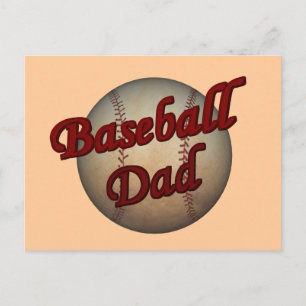 Carte postale de baseball papa