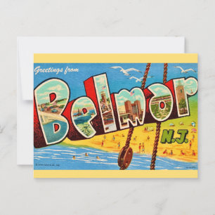 Carte postale de Belmar New Jersey