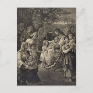 Carte postale de bénédiction de Jésus