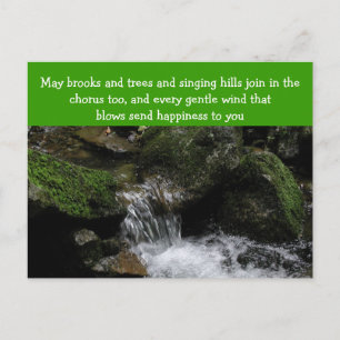 Carte postale de bénédiction irlandaise