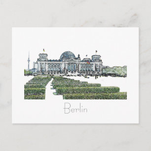 Carte postale de Berlin Reichstag Architecture