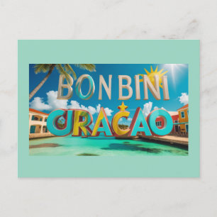 Carte postale de bienvenue à Curaçao