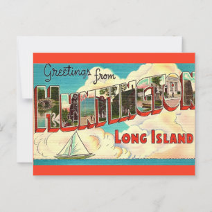 Carte postale de bienvenue de Huntington Long Isla