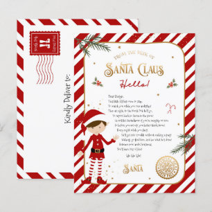 Carte postale de bienvenue pour les elfes