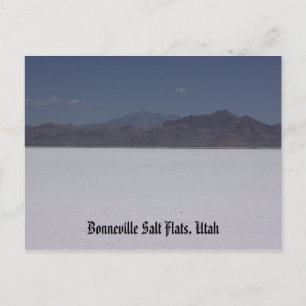 Carte postale de Bonneville Salt Flats, Utah